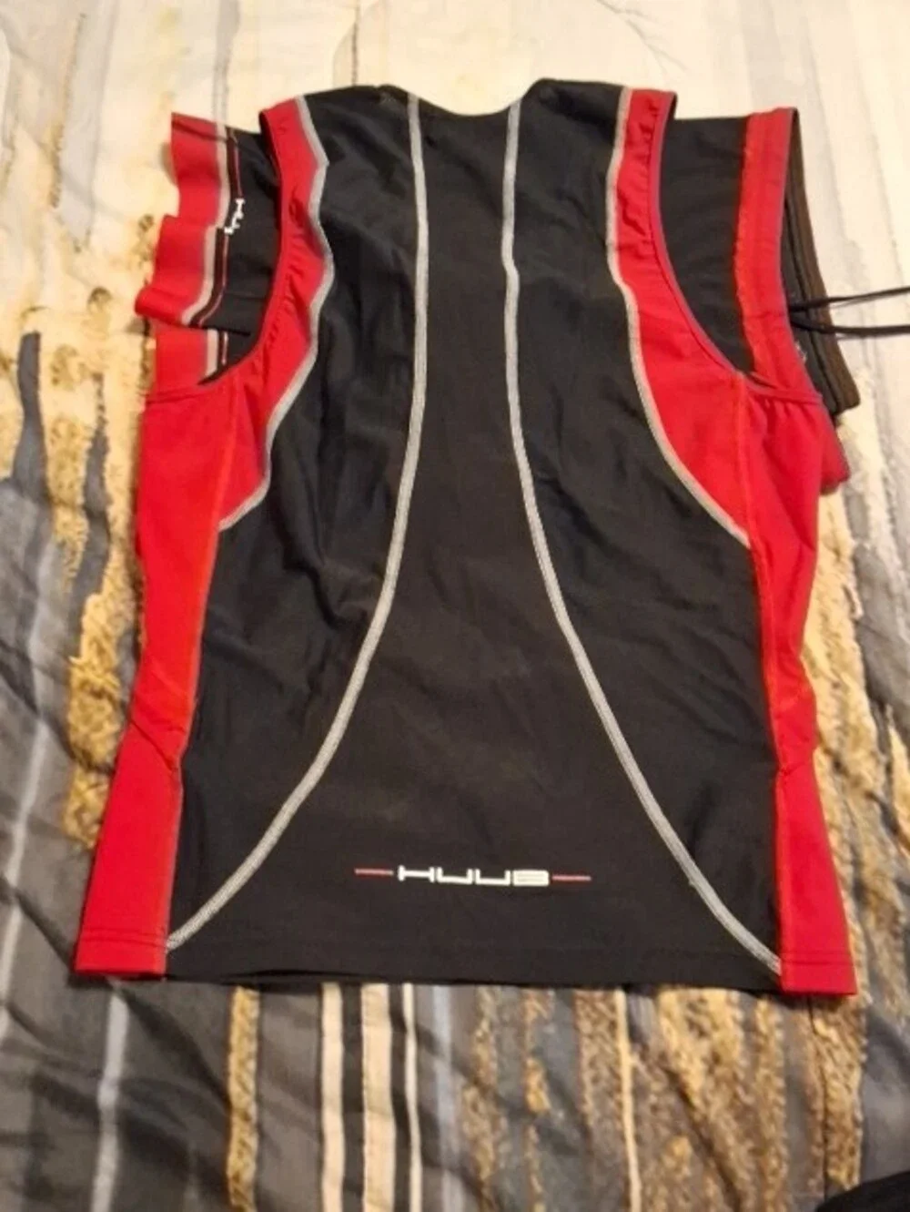 Junior Black & Red Two-Piece Active Bodysuit
